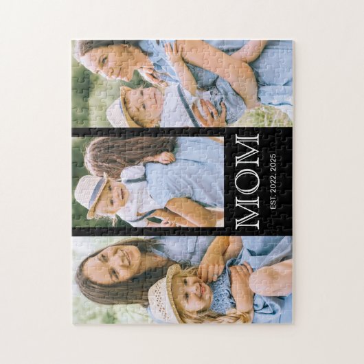 Mom Established Modern 3枚の写真 ジグソーパズル (縦)