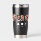 Mom Established Modern Black 3 Photo 保温保冷タンブラー (正面)