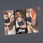 Mom Established Modern Black Photo ジグソーパズル