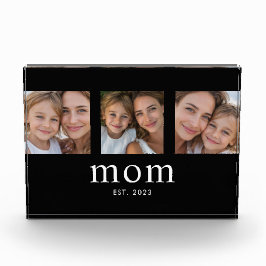 Mom Established Modern Bold Minimal Black 3 Photo フォトブロック