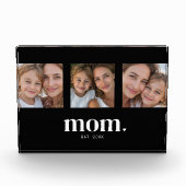Mom Established Modern Bold Minimal Black 3 Photo フォトブロック (正面)