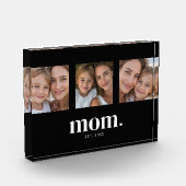 Mom Established Modern Bold Minimal Black 3 Photo フォトブロック (左)