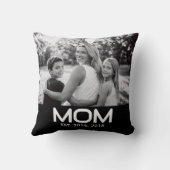 Mom Established Modern Bold Photo クッション (裏面)