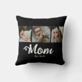 Mom Established Modern Bold Script Black 3 Photo クッション (裏面)