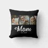Mom Established Modern Bold Script Black 3 Photo クッション (正面)