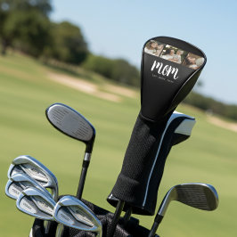 Mom Established Modern Bold Script Black 3 Photo ゴルフヘッドカバー