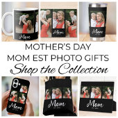 Mom Established Modern Bold Script Black 3 Photo ゴルフヘッドカバー