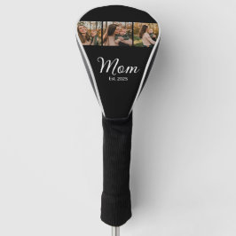 Mom Established Modern Bold Script Black 3 Photo ゴルフヘッドカバー