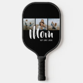 Mom Established Modern Bold Script Black 3 Photo ピックルボールラケット (正面)