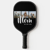 Mom Established Modern Bold Script Black 3 Photo ピックルボールラケット (裏面)