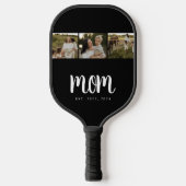 Mom Established Modern Bold Script Black 3 Photo ピックルボールラケット (正面)