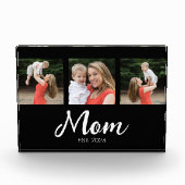 Mom Established Modern Bold Script Black 3 Photo フォトブロック (正面)