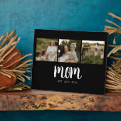 Mom Established Modern Bold Script Black 3 Photo フォトプラーク (側面)