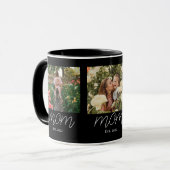 Mom Established Modern Bold Script Black 3 Photo マグカップ (正面左)