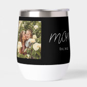 Mom Established Modern Bold Script Black Photo (左面)