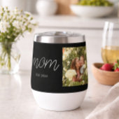 Mom Established Modern Bold Script Black Photo