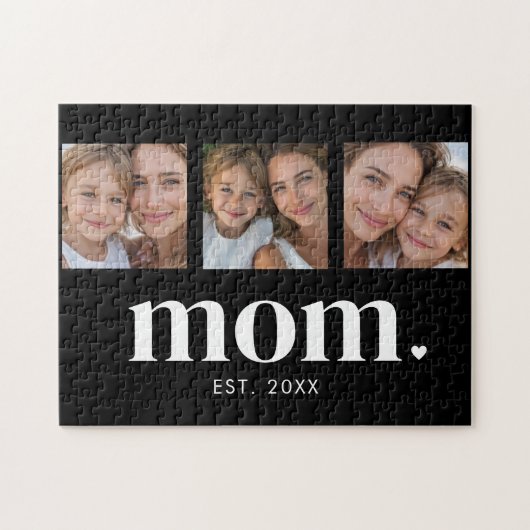 Mom Established Modern Minimal 3 Photo ジグソーパズル (横)