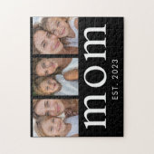 Mom Established Modern Minimal 3 Photo ジグソーパズル (縦)