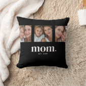 Mom Established Modern Minimal Black 3 Photo クッション (ブランケット)