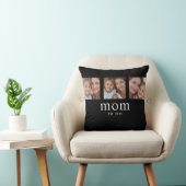 Mom Established Modern Minimal Black 3 Photo クッション (椅子)