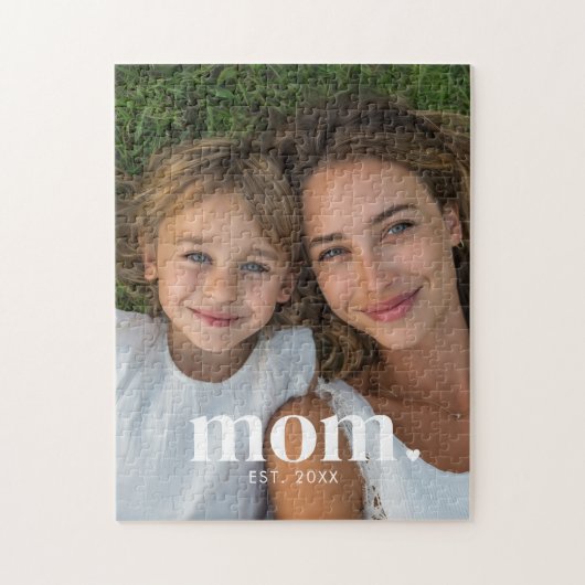 Mom Established Modern Minimal Photo ジグソーパズル (縦)