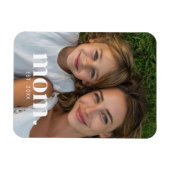 Mom Established Modern Minimal Photo マグネット (横)