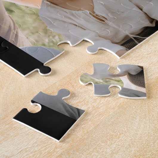 Mom Established Modern Script 3 Photo ジグソーパズル (側面)