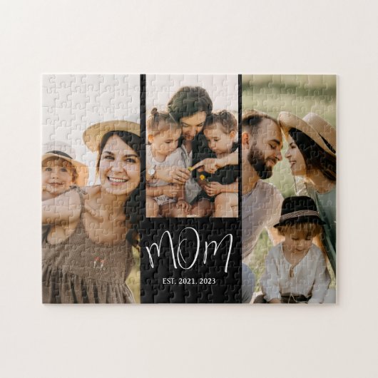 Mom Established Modern Script 3 Photo ジグソーパズル (横)