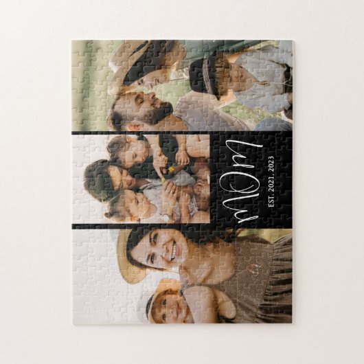 Mom Established Modern Script 3 Photo ジグソーパズル (縦)