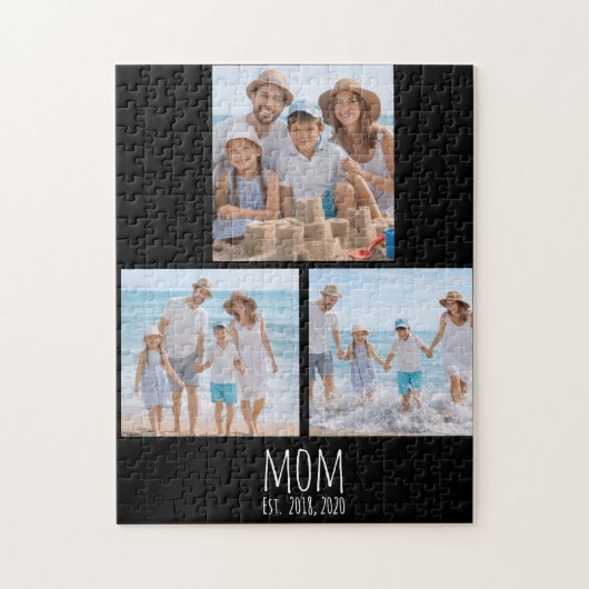 Mom Established Modern Script 3 Photo  ジグソーパズル (縦)