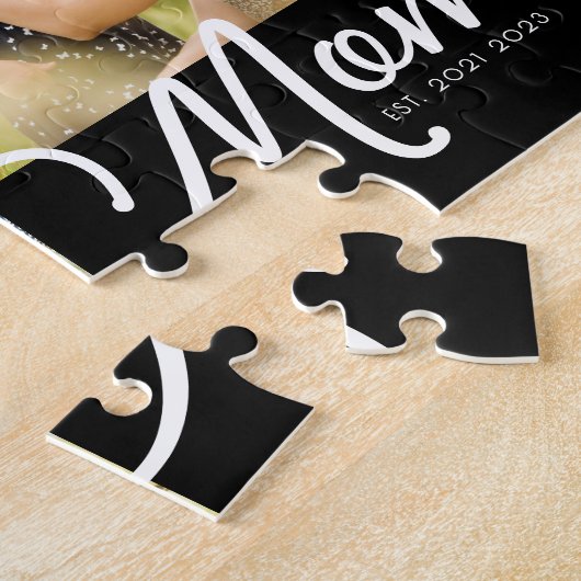 Mom Established Modern Script 3 Photo  ジグソーパズル (側面)