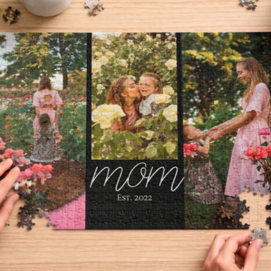 Mom Established Modern Script 3 Photo ジグソーパズル