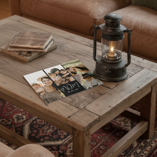 Mom Established Modern Script 3 Photo ジグソーパズル