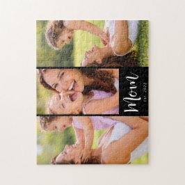 Mom Established Modern Script 3 Photo ジグソーパズル