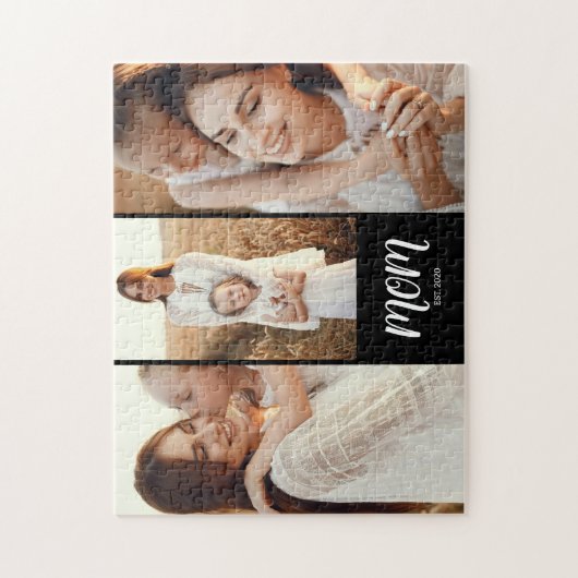 Mom Established Modern Script 3 Photo ジグソーパズル (縦)