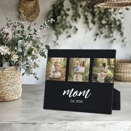 Mom Established Modern Script 3 Photo フォトプラーク