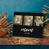 Mom Established Modern Script 3 Photo フォトプラーク (側面)