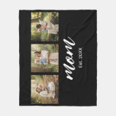 Mom Established Modern Script 3 Photo フリースブランケット (正面)