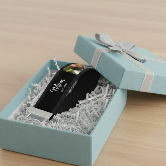 Mom Established Modern Script 3 Photo  リストバンドキーホルダー