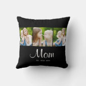 Mom Established Modern Script Black 3 Photo クッション (裏面)