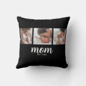 Mom Established Modern Script Black 3 Photo クッション (裏面)