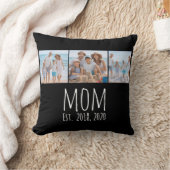 Mom Established Modern Script Black 3 Photo  クッション (ブランケット)