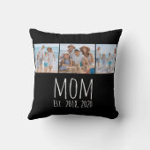 Mom Established Modern Script Black 3 Photo  クッション (裏面)