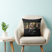 Mom Established Modern Script Black 3 Photo クッション (椅子)