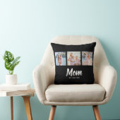 Mom Established Modern Script Black 3 Photo クッション (椅子)