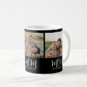 Mom Established Modern Script Black 3 Photo コーヒーマグカップ (正面右)