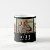Mom Established Modern Script Black 3 Photo コーヒーマグカップ (中央)