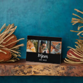 Mom Established Modern Script Black 3 Photo フォトプラーク (側面)