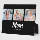 Mom Established Modern Script Black 3 Photo フォトプラーク (側面)