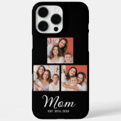 Mom Established Modern Script Black 3 Photo Case-M Case-Mate iPhoneケース (裏面)